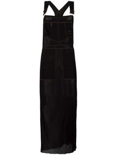 sheer dungaree apron dress Jean Paul Gaultier Vintage