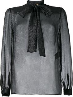 прозрачная блузка с люрексом Saint Laurent
