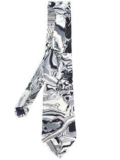 marble print tie  Yohji Yamamoto Vintage