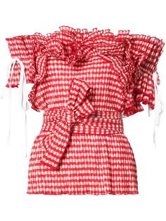 топ с оборками 'Gingham'  Rosie Assoulin