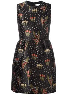 расклешенное платье с цветочным принтом Red Valentino