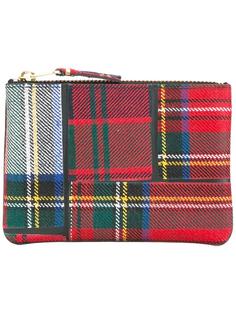 plaid patchwork zipped purse Comme Des Garçons Wallet