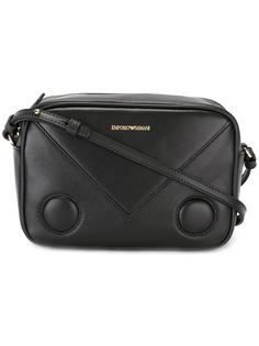 сумка через плечо с тисненым логотипом Emporio Armani