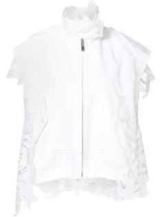 'Lily' lace sleeveless jacket Sacai