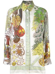 botanical print shirt Hermès Vintage