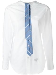 рубашка с тонким галстуком Thom Browne
