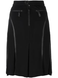 perforated leather effect trim skirt Jean Paul Gaultier Vintage