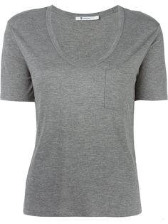 футболка с глубоким вырезом  T By Alexander Wang