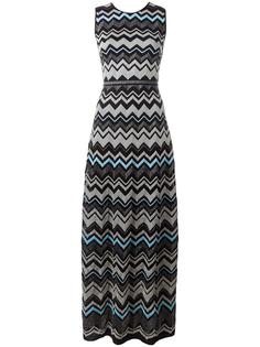 zig-zag pattern long dress Missoni