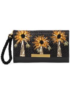 клатч с цветочным украшением Lizzie Fortunato Jewels