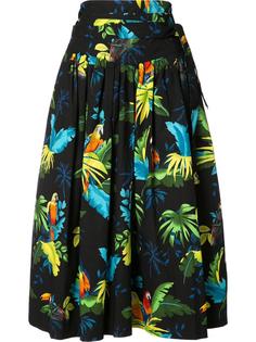 parrots print pleated skirt  Marc Jacobs