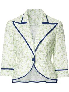 пиджак с цветочным принтом Delpozo