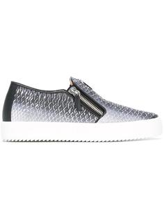 snakeprint slip-on sneakers Giuseppe Zanotti Design