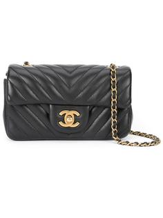 mini chevron quilted flap bag Chanel Vintage