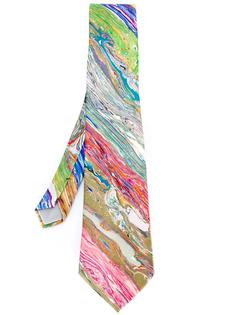 printed silk tie  Yohji Yamamoto Vintage