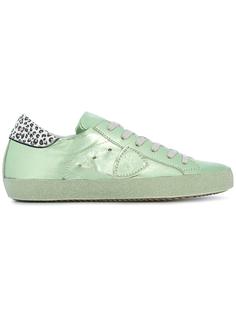 leopard printed trim trainers  Philippe Model