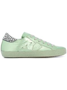 leopard printed trim trainers  Philippe Model