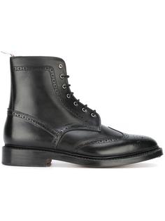 ботинки в стиле милитари с перфорацией Thom Browne
