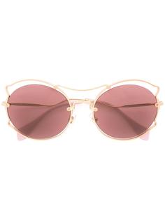 солнцезащитные очки в круглой оправе Miu Miu Eyewear