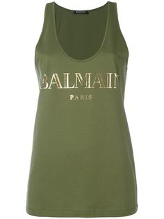 logo tank top Balmain