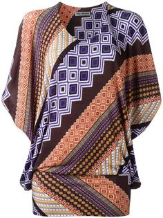 geometric print blouse Issey Miyake