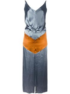 draped colour block dress Nina Ricci
