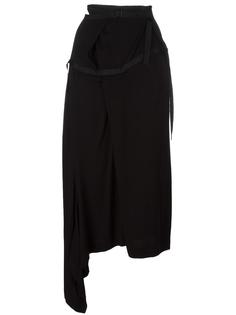 asymmetric grosgrain trim skirt Yohji Yamamoto Vintage