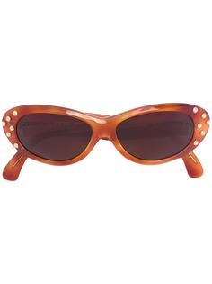 studded oval sunglasses Claude Montana Vintage