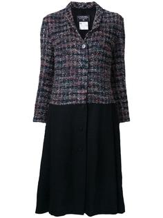 contrast panel coat Chanel Vintage