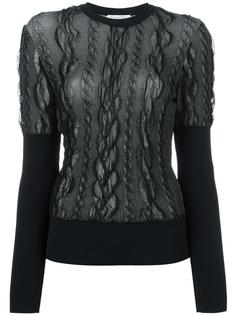 lace overlay jumper Christian Dior Vintage