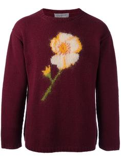 flower intarsia knit jumper Yohji Yamamoto Vintage