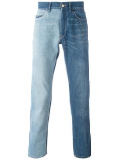 двухцветные джинсы Lanvin
