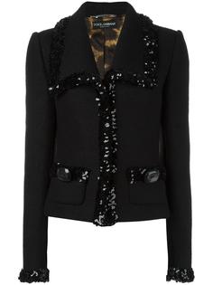 sequinned trim jacket Dolce &amp; Gabbana Vintage