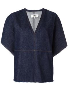 V neck denim top  Mm6 Maison Margiela