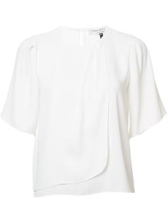 shortsleeved shift blouse Halston Heritage