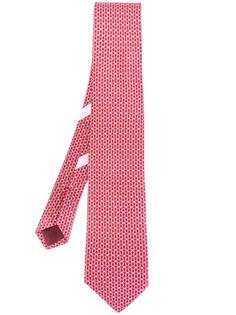 Gancini link printed tie Salvatore Ferragamo
