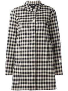 checked mid coat Woolrich