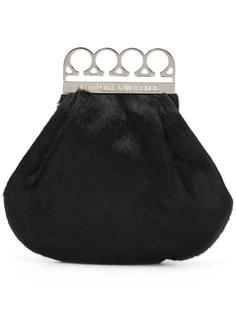 knuckle duster faux fur clutch Jean Paul Gaultier Vintage