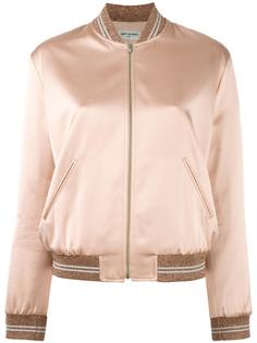 satin bomber jacket Saint Laurent