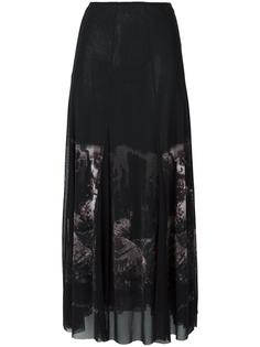 sheer printed skirt Jean Paul Gaultier Vintage