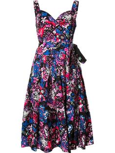 glitched floral print pleated dress Marc Jacobs