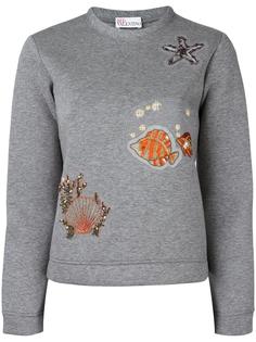толстовка с нашивками Red Valentino