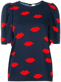 lips print blouse Victoria Victoria Beckham