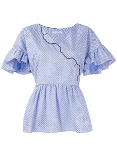 polka dots ruffled blouse Vivetta