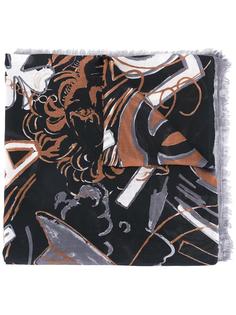 abstract print scarf  Chanel Vintage