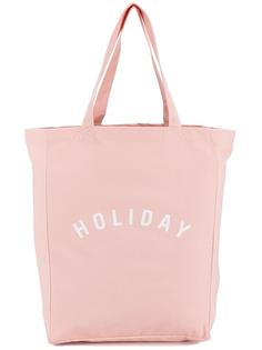 холщовая сумка-тоут с логотипом 'Holiday' Holiday