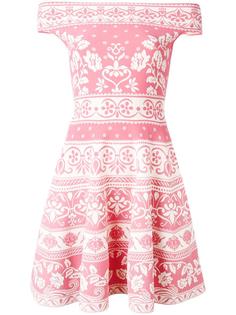 floral jacquard mini dress Alexander McQueen
