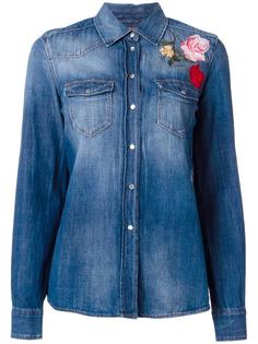 floral embroidery denim shirt 7 For All Mankind