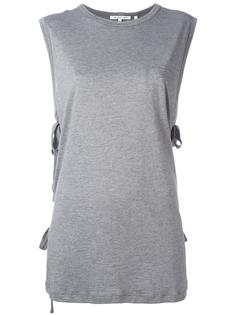 lace-up laterals sleeveless T-shirt Helmut Lang
