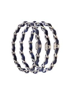 woven velvet bangle Chanel Vintage